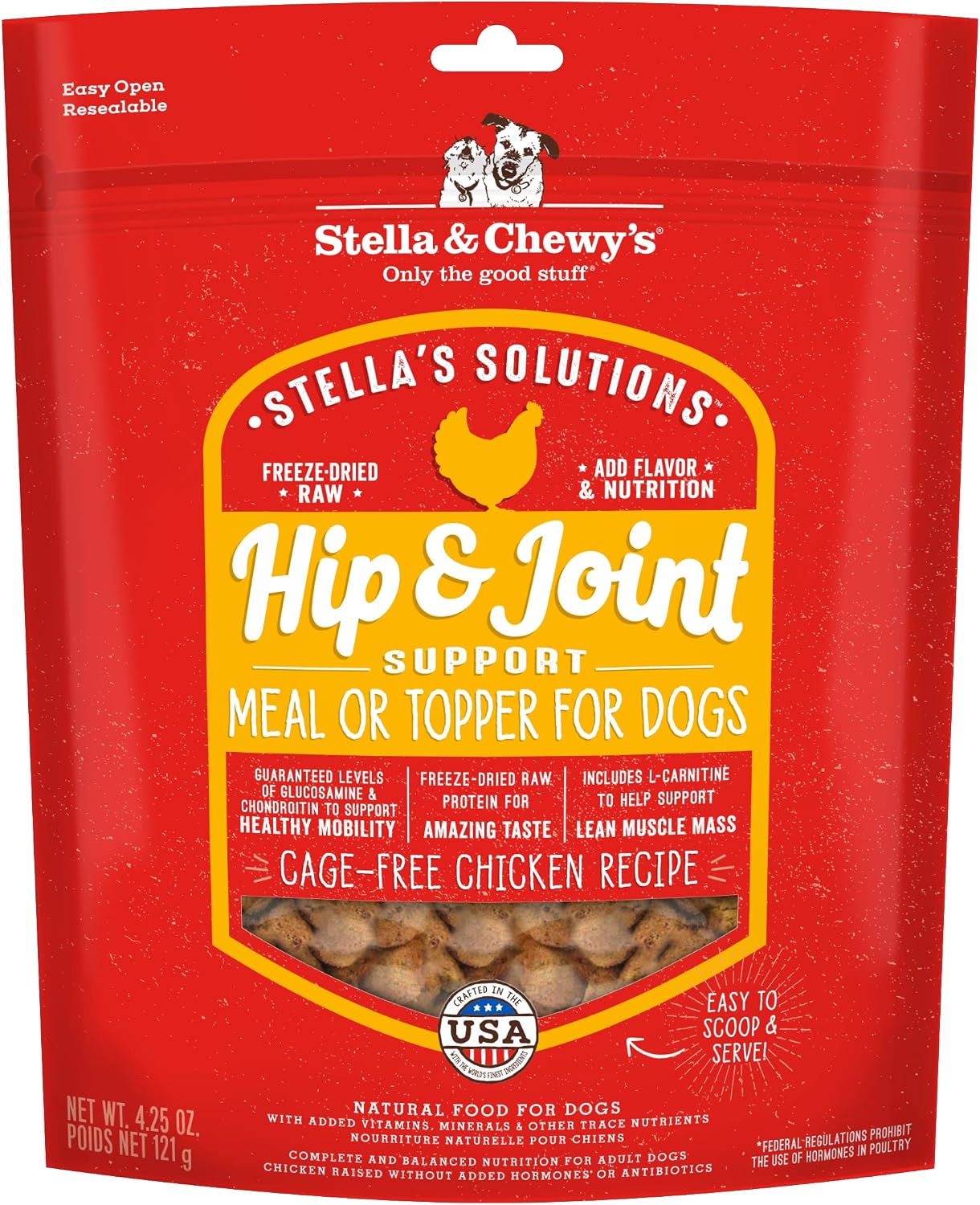 Stella & Chewy's - Stella's Solutions Skin & Coat Boost - Grass-Fed Lamb & Wild-Caught Salmon Dinner Morsels - Freeze-Dried Raw, Protein Rich, Grain Free Dog Food - 4.25 oz Bag - Image 12