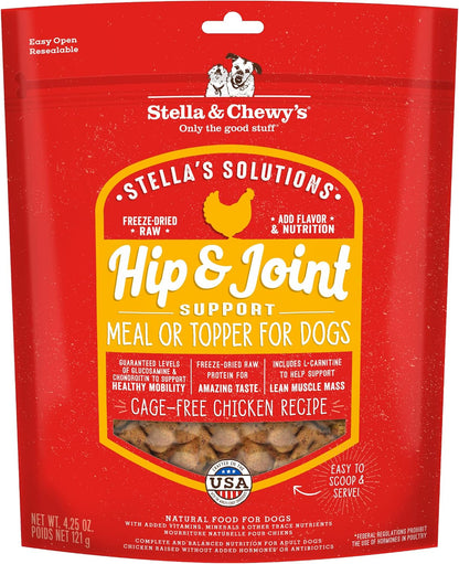 Stella & Chewy's - Stella's Solutions Skin & Coat Boost - Grass-Fed Lamb & Wild-Caught Salmon Dinner Morsels - Freeze-Dried Raw, Protein Rich, Grain Free Dog Food - 4.25 oz Bag - Image 12