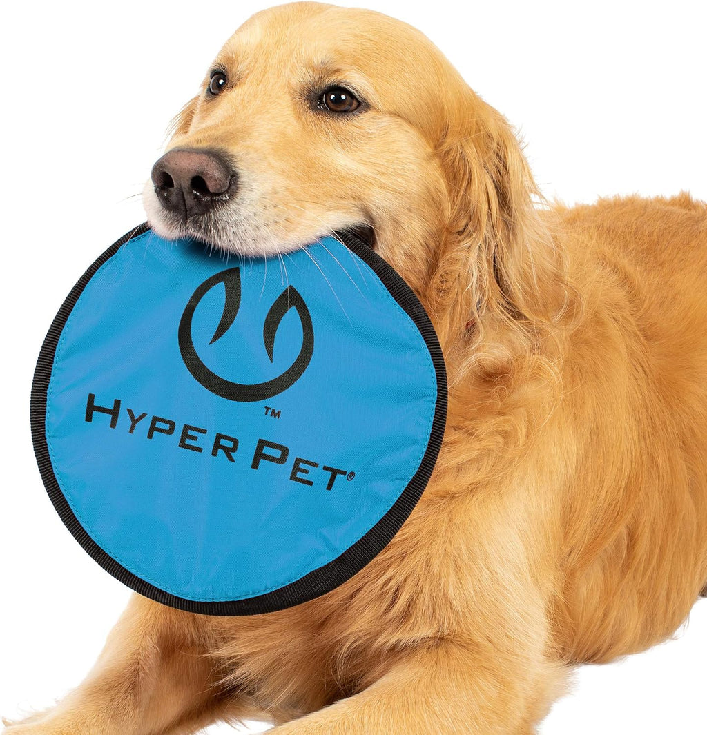 Close up of durable stitching on Hyper Pet flying disc