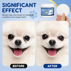Safe daily dog eye discharge and mucus cleaning wipe application