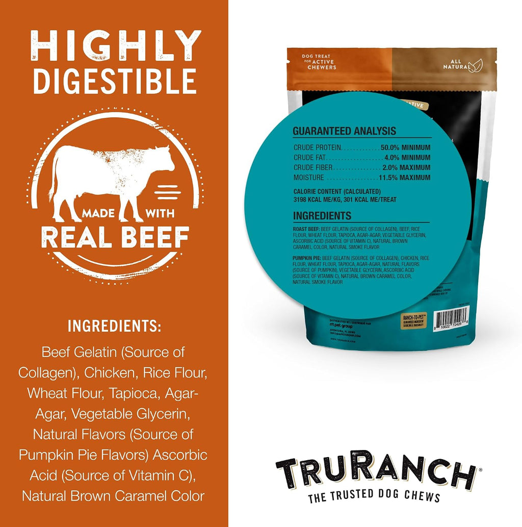 TRURANCH hydrolyzed collagen rolls for healthy dog joints and coat