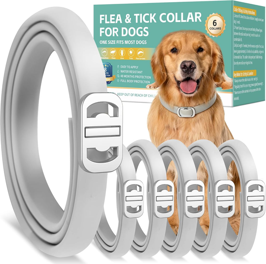 Crobirware flea and tick collar for dogs 6 pack front view