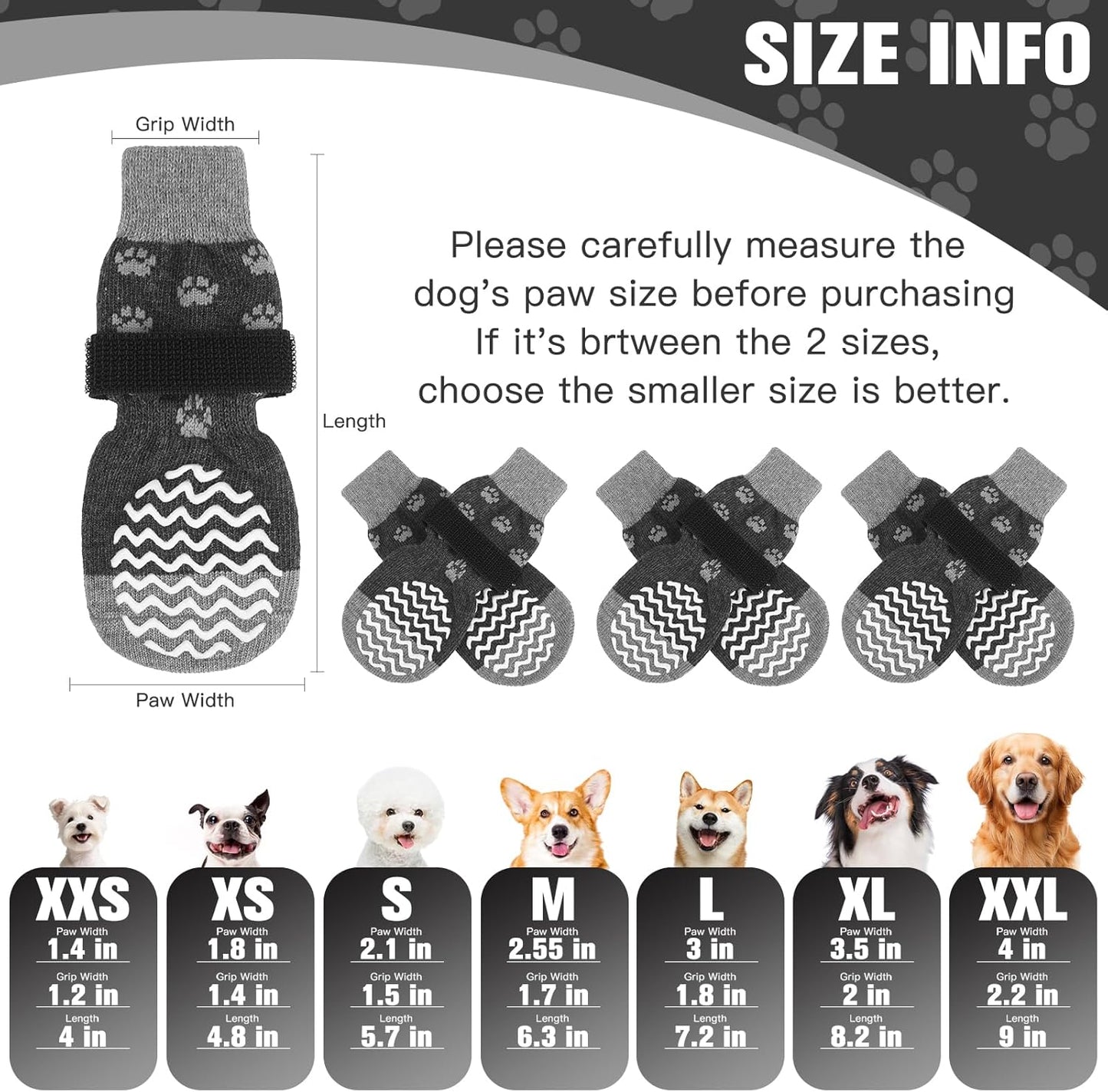 Expawlorer dog paw protectors with grip texture