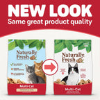 Naturally Fresh cat litter sustainable walnut granules texture close up