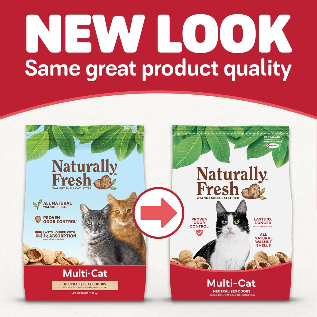 Naturally Fresh cat litter sustainable walnut granules texture close up