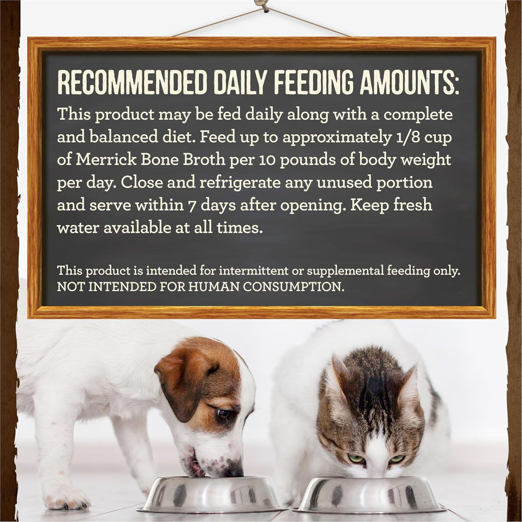 Merrick Grain Free Bone Broth, Premium Human Grade And Gluten Free Dog And Cat Food Topper Pouches, Chicken - 7 oz. Pouch - Image 10