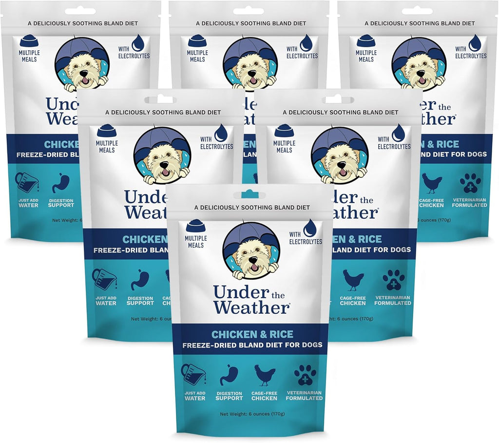 Under the Weather Bland Diet for Dogs | Easy to Digest for Sick Dogs | Always Be Ready | Contains Electrolytes - All Natural Freeze Dried 100% Human Grade Meats | 2 Pack - Chicken, Rice - 6oz - Image 12