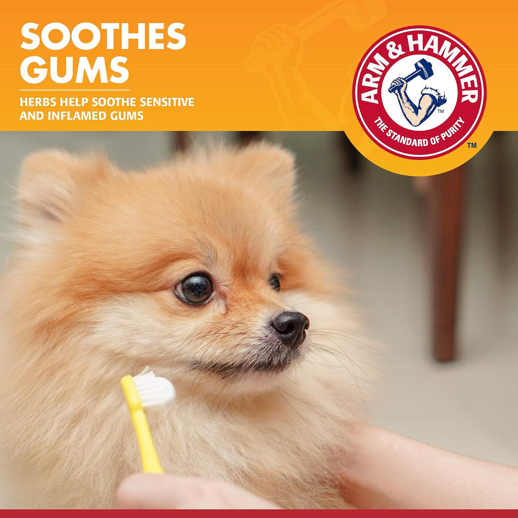 Top view of Arm and Hammer clinical gum health toothpaste tube