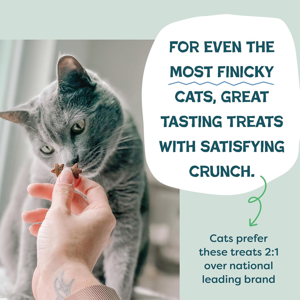 Low calorie crunchy catnip snacks for sensitive stomachs