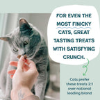Low calorie crunchy catnip snacks for sensitive stomachs