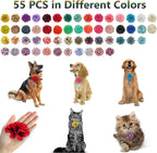 Premium fabric pet bow ties and floral decorations for festive dog styling