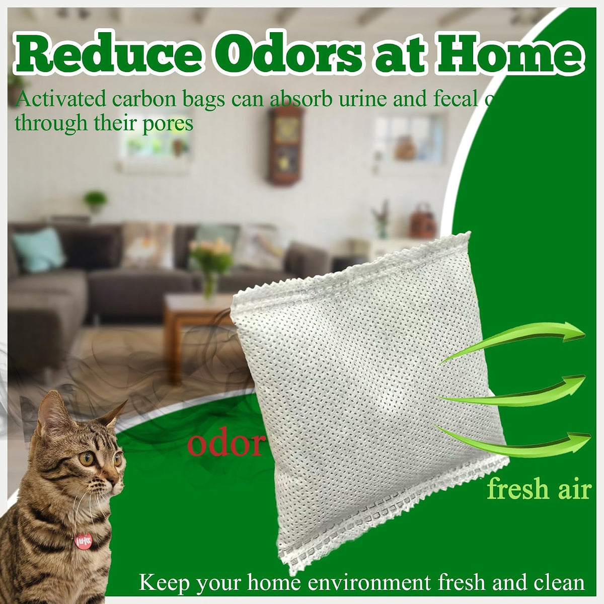 PurifyLogix pet safe non toxic odor eliminator inserts being placed into litter box lid slot