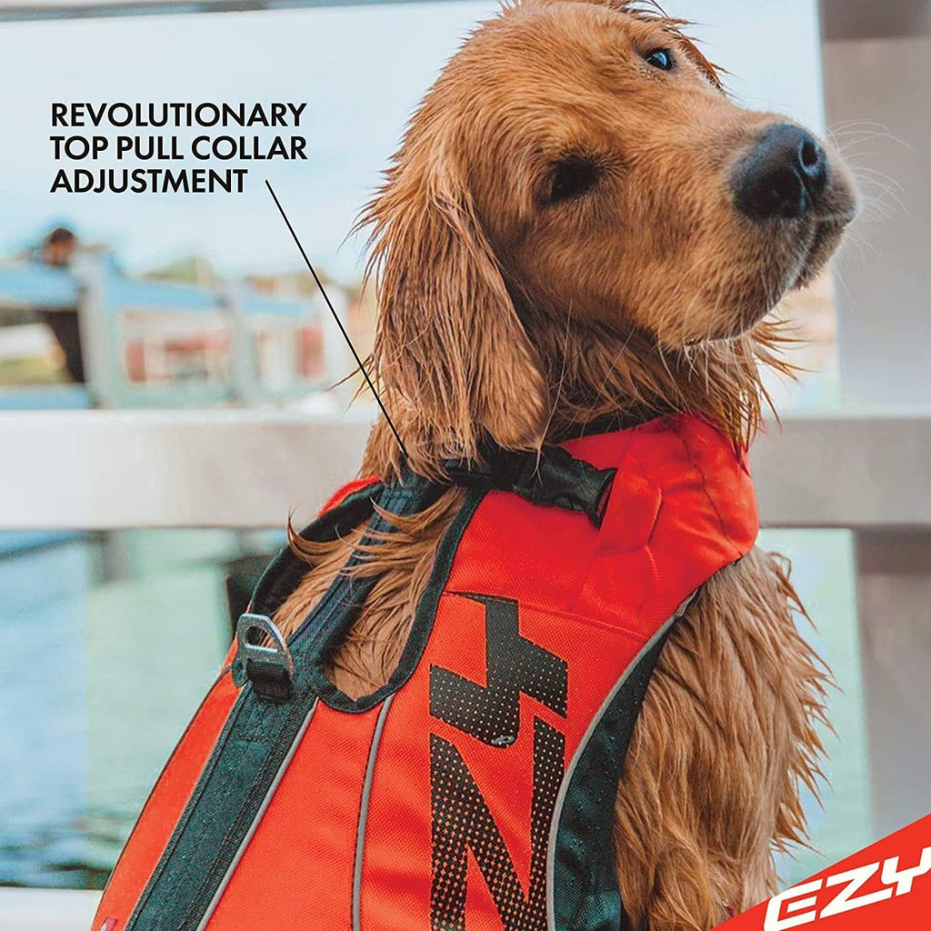 EzyDog extra large dog life preserver with reflective trim accents