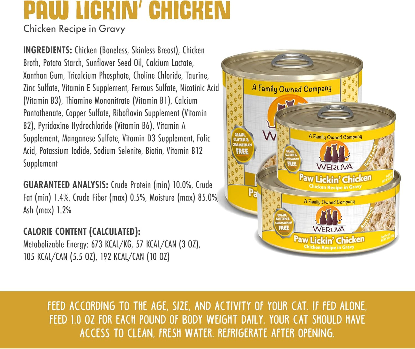 Weruva Classic Cat Food Pouch And Can Details