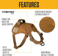 Carhartt dog harness adjustable chest strap detail