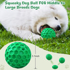 Zrifaqesw indestructible dog ball for large dogs