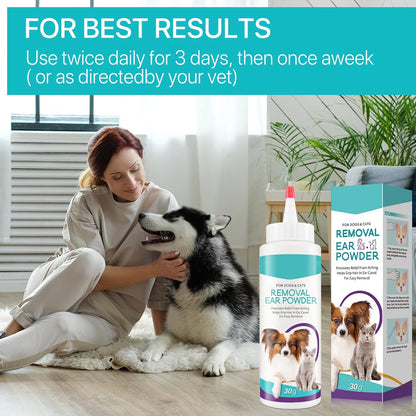 Alivo dog ear powder for itchy ear relief