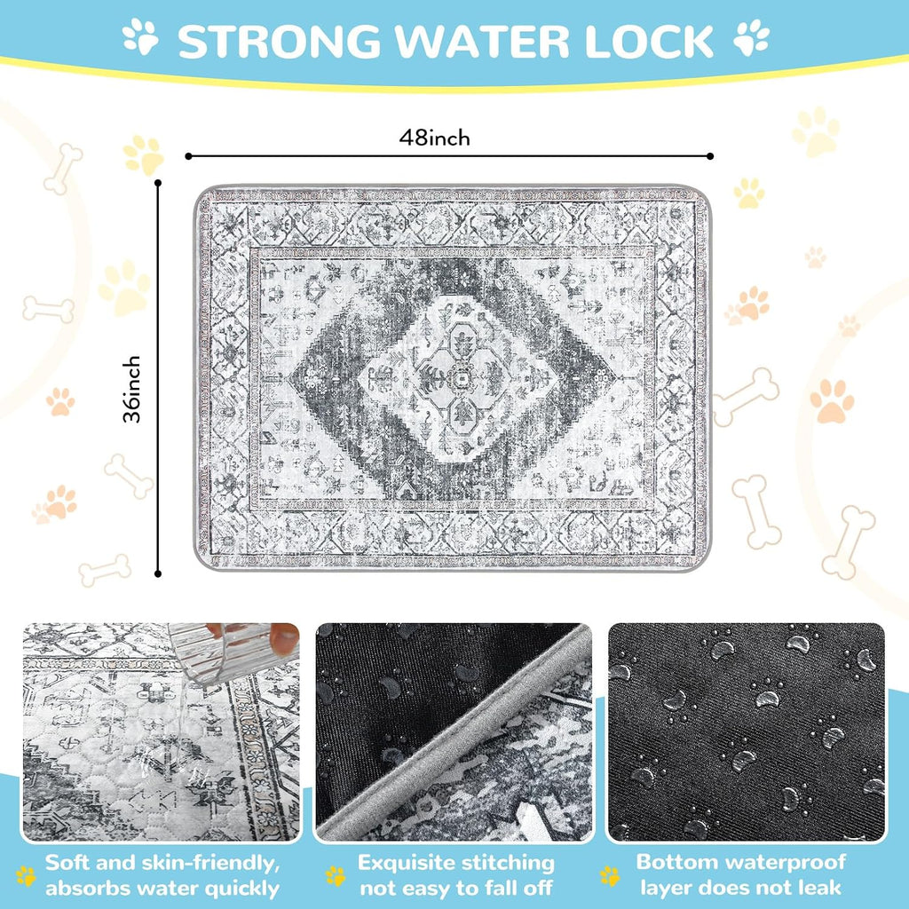 Lahome pet mat showing liquid absorption performance