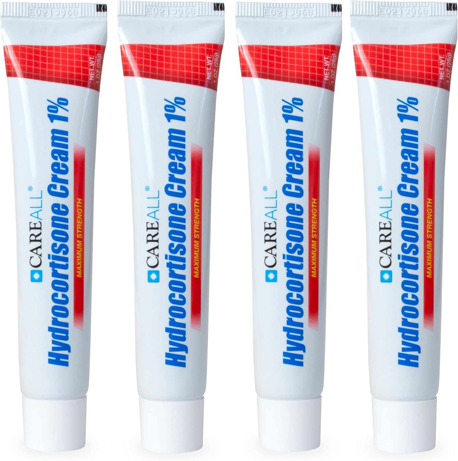 CareAll Hydrocortisone 1 Percent Cream front view four pack for itch relief