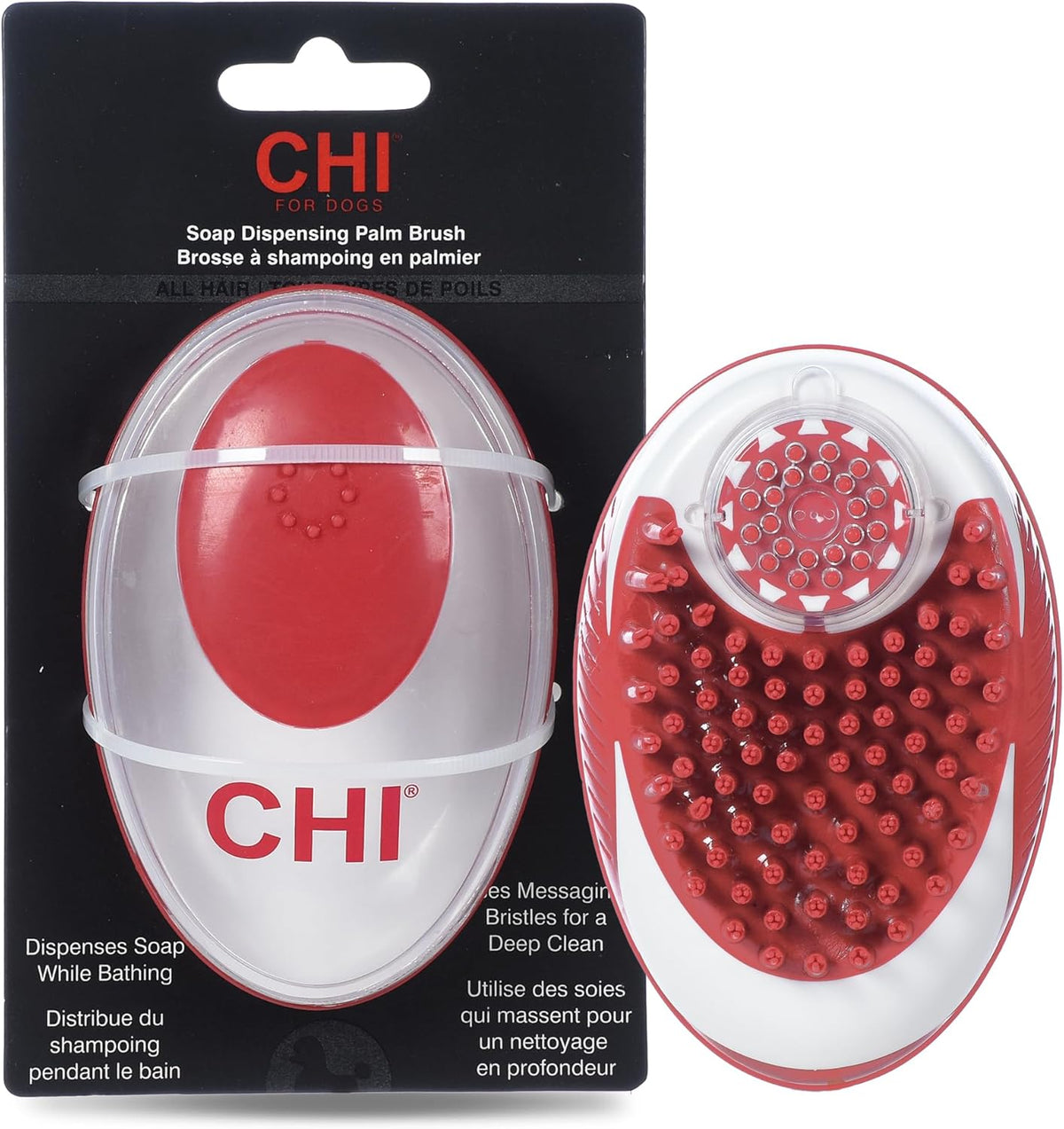 CHI for Dogs 2 in 1 Dematting and Deshedding Rake, Dual Head Dog Grooming Tool with Wide Tooth Dematting Rake and Fine Deshedding Rake, Detangler Comb for Thick Double and Long Dog Coat - Image 13