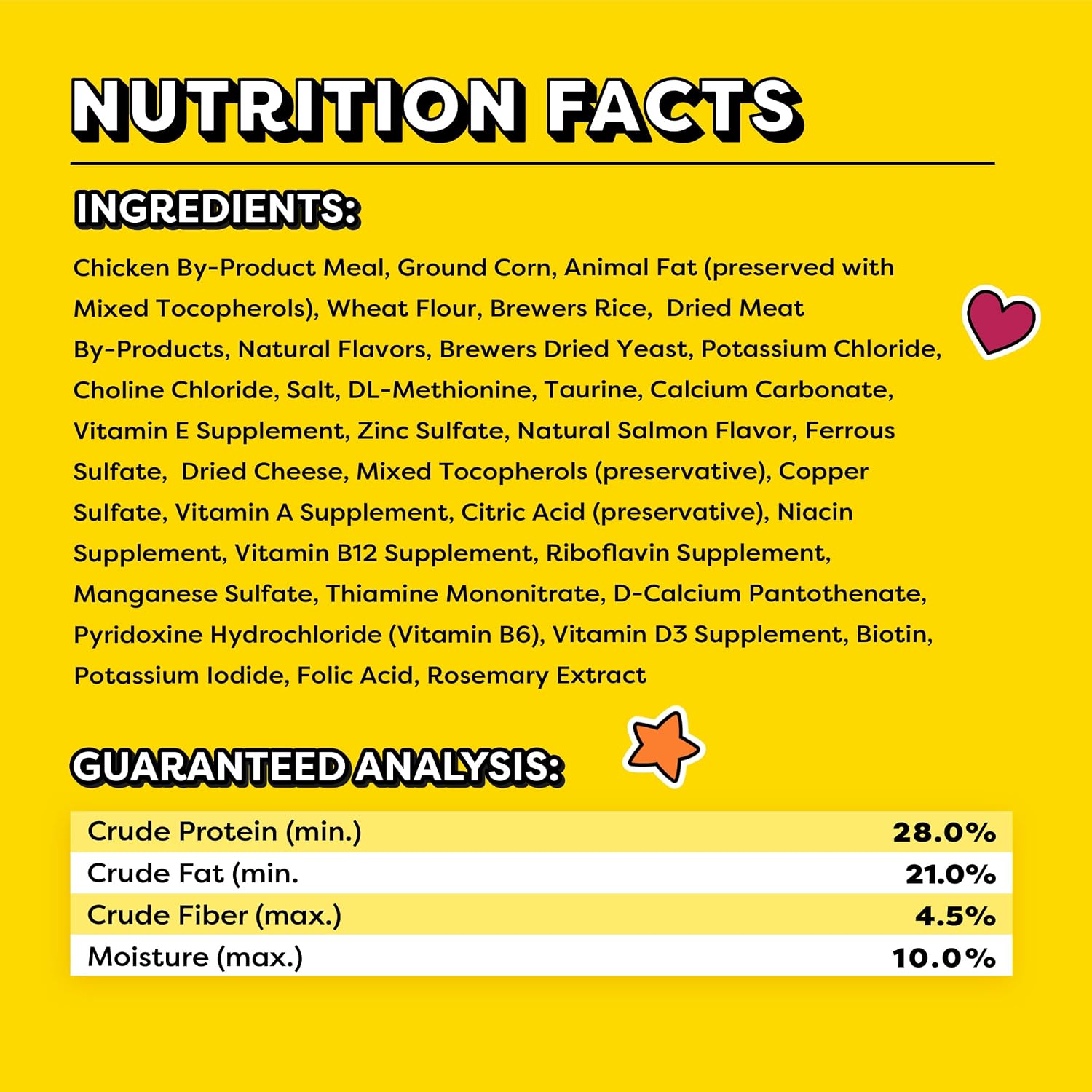 Temptations jumbo crunchy and soft feline treats nutritional information