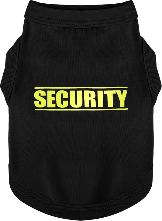 Paiaite security graphic dog shirt vest front view