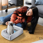Side profile of Cosparx reusable cat litter tray