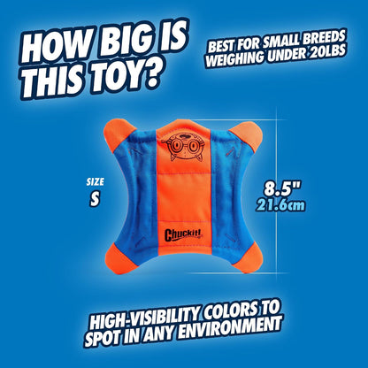 Side view of aerodynamic dog frisbee toy