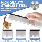 Side profile of Susook professional cat and dog comb