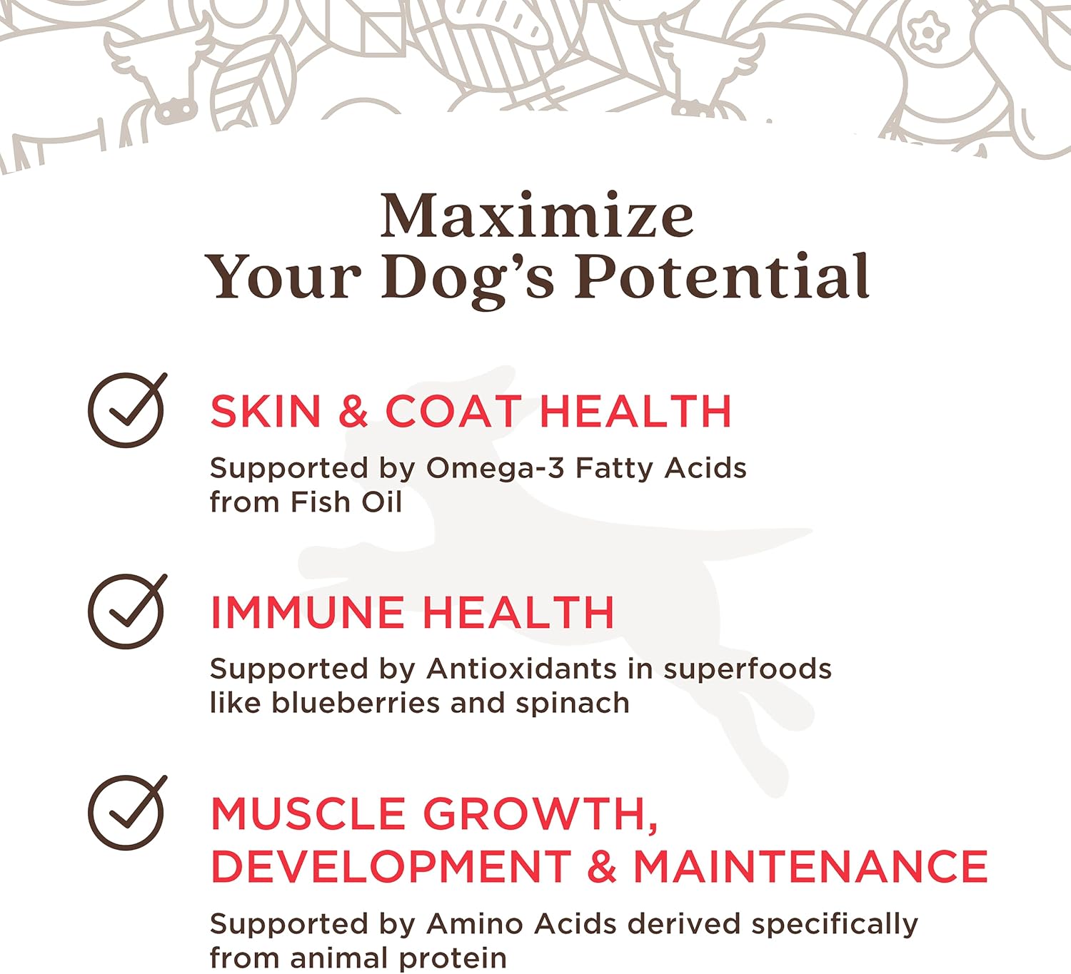 Human-grade beef and vegetable ingredients in Full Moon dog food