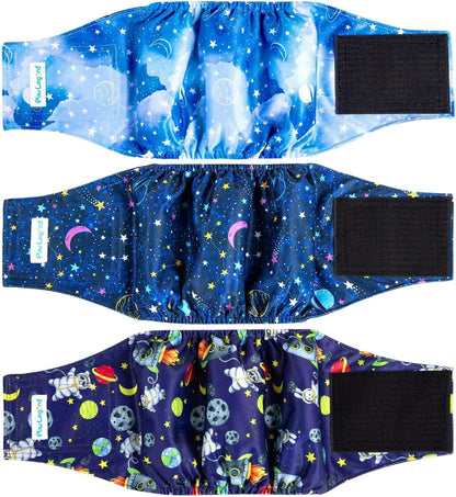 Paw Legend Washable Dog Belly Band Wrap Diapers for Male Dog | High Absorbing Puppy & Doggy Diapers Male (3 Pack,Army,Grey,Navy,Small) - Image 10
