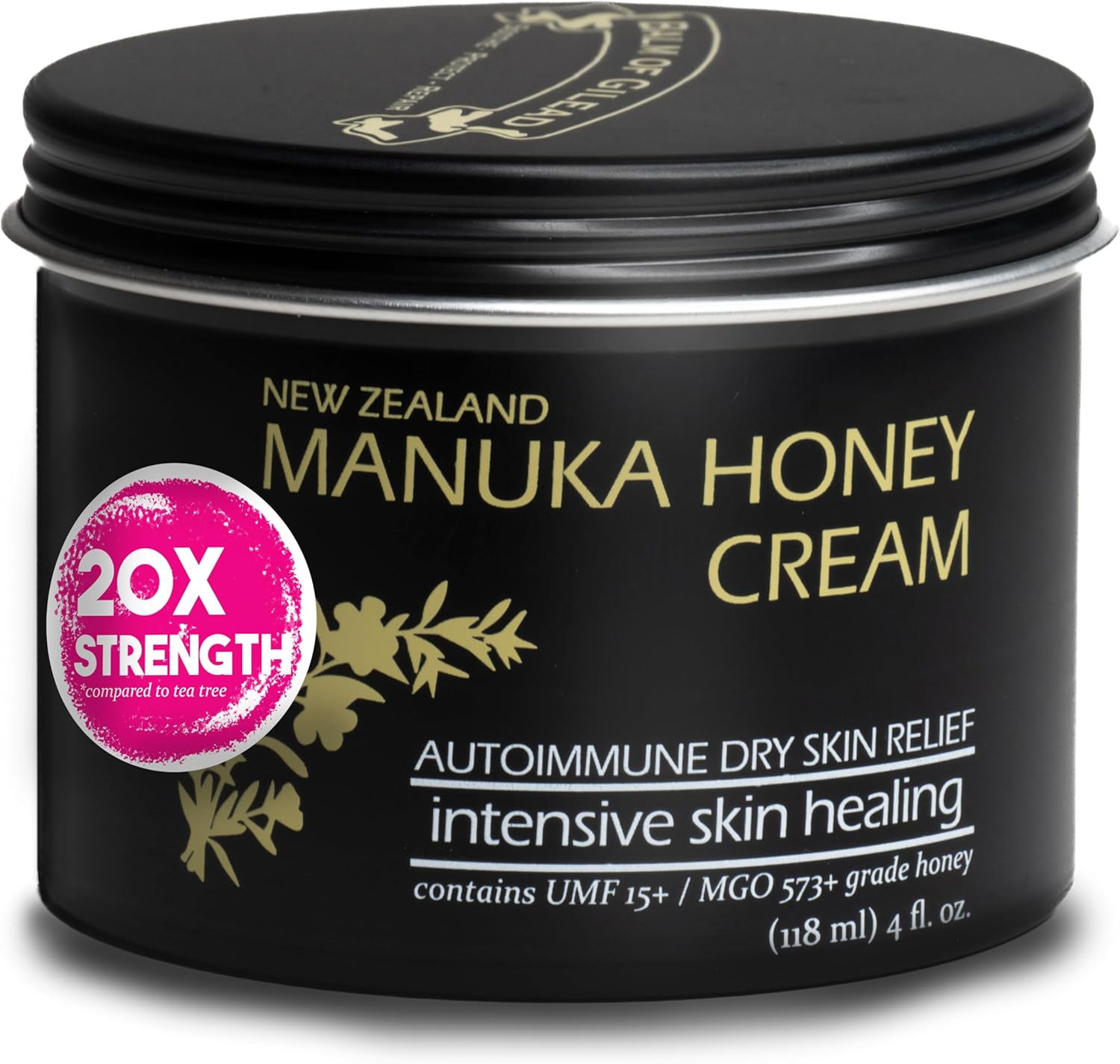 Balm Of Gilead Manuka Eczema Honey Cream front view container for sensitive skin relief