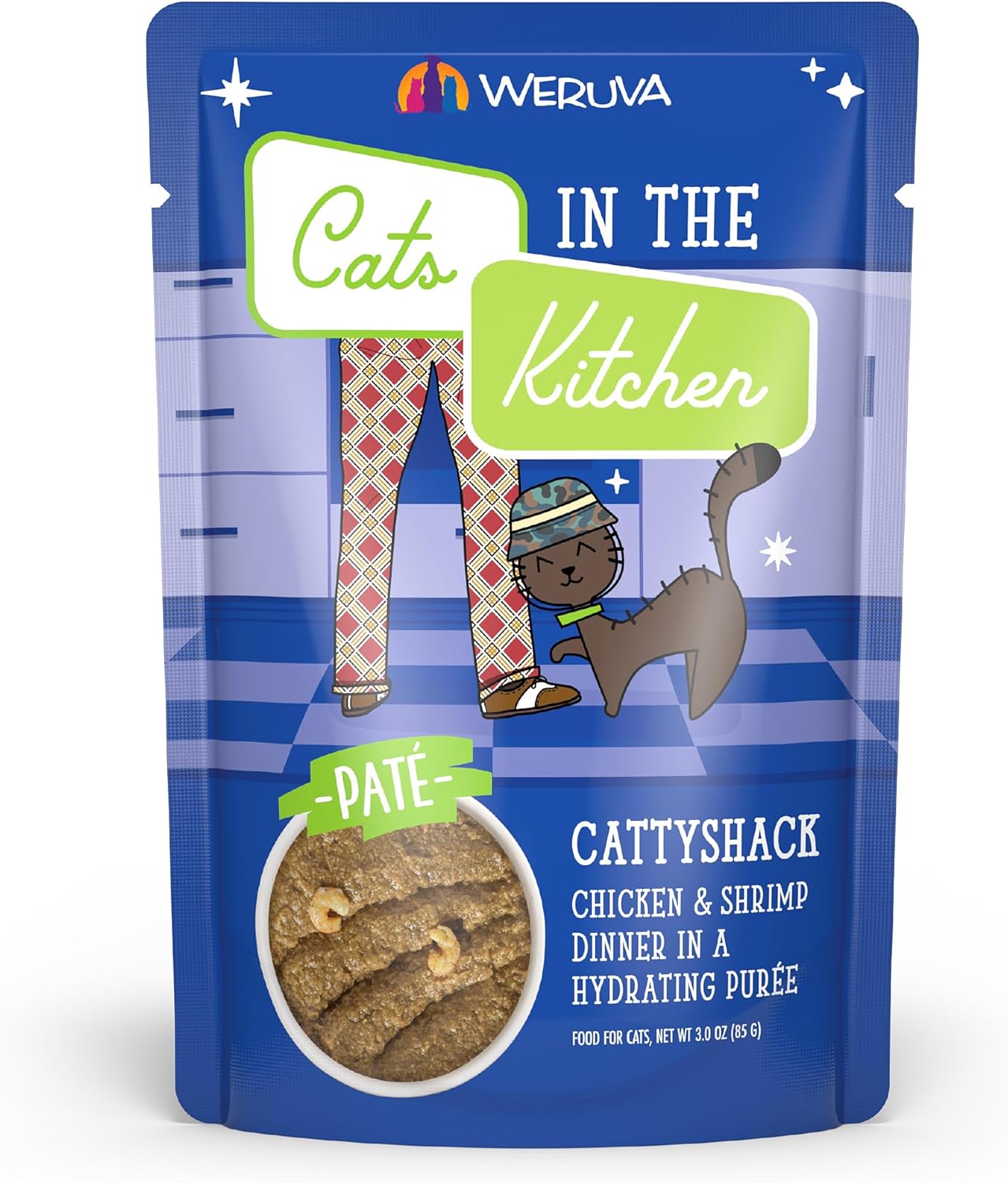 Weruva Cats in The Kitchen Slide N' Serve The Brat Pack Variety Cat Food Pouches 3 Ounce (Pack of 12) - Image 11