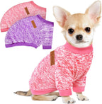 3 Pack Dog Sweaters for Small Dogs Girl Boy Winter Fleece Clothes Warm Soft Dog Sweatshirt Outfit for Dogs Cats Pet Apparel - Image 9