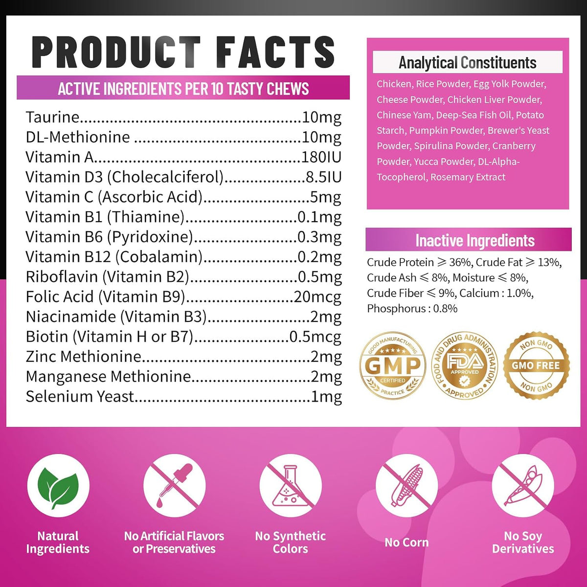Carmelie feline 90 day supply vitamins fed directly as pet snack reward