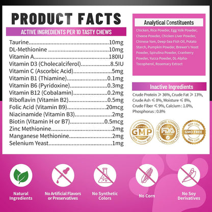Carmelie feline 90 day supply vitamins fed directly as pet snack reward