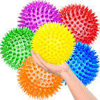 SHARLOVY Squeaky Balls for Pet Small Puppy, 6 Pack TPR Fetch Spike Balls for Dogs, Rubber 6 Pack Bright Colors Chew Teething Dog Toys, for Clean Teeth and Training, for Puppy Chew and Teething - Image 13
