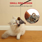 Soft plush cat play toy for indoor cats