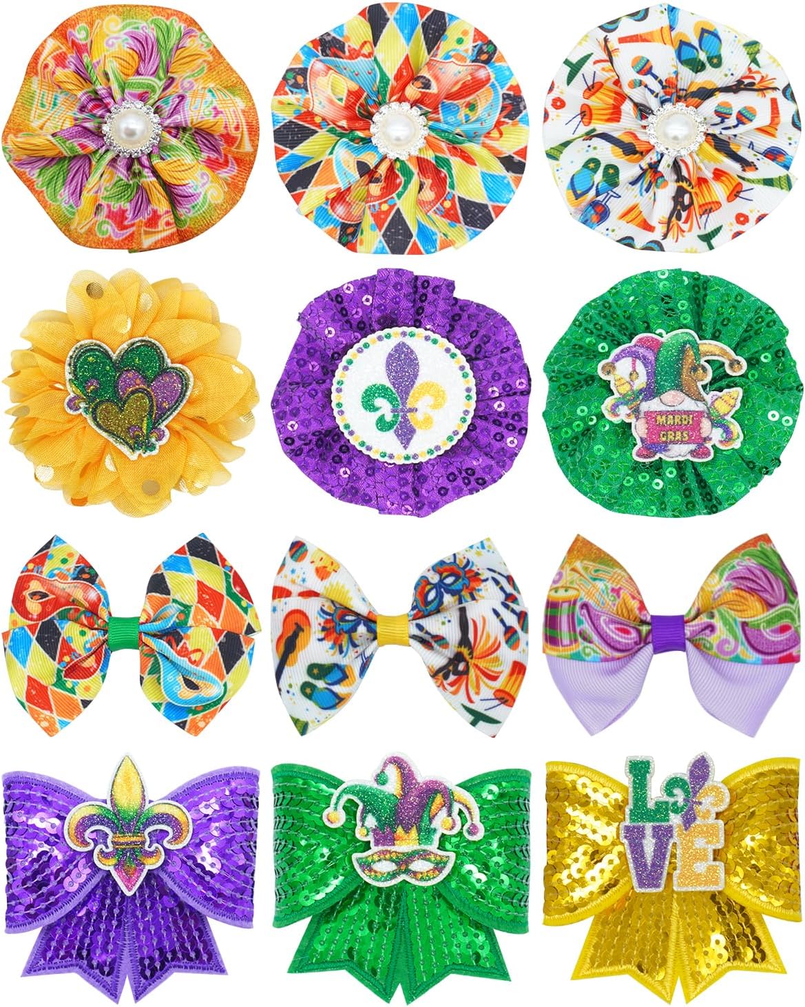 PET SHOW 4pcs Small Dogs Collar Flowers and Bows Charms For Festival Holiday Party Cats Rabbits Slides on Collars Leashes Puppies Medium Dog Collar Attachment - Image 14