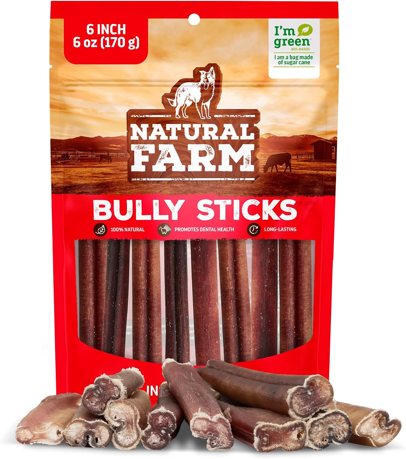 Natural Farm Gullet Sticks Chews for Dogs, 6 Inch (25 Count), Single Ingredient Jerky Esophagus Treats, Rawhide-Free Natural Glucosamine & Chondroitin, Great for Puppies, Seniors & Light Chewers - Image 15