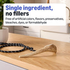 Textured surface of natural elk antler for dental health