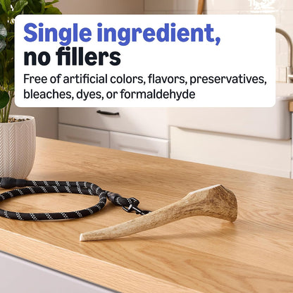 Textured surface of natural elk antler for dental health