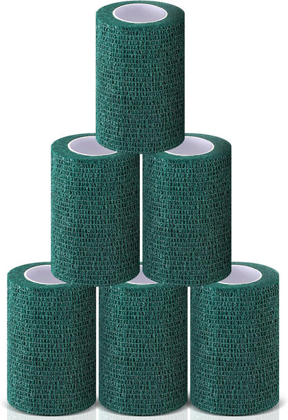 Threlaco 6 Rolls Self Adhesive Bitter Bandage Wrap for pets front view
