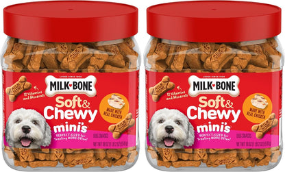 Milk-Bone Soft & Chewy Dog Treats, Made with Real Beef & Filet Mignon, 25 Ounce Canister - Image 9