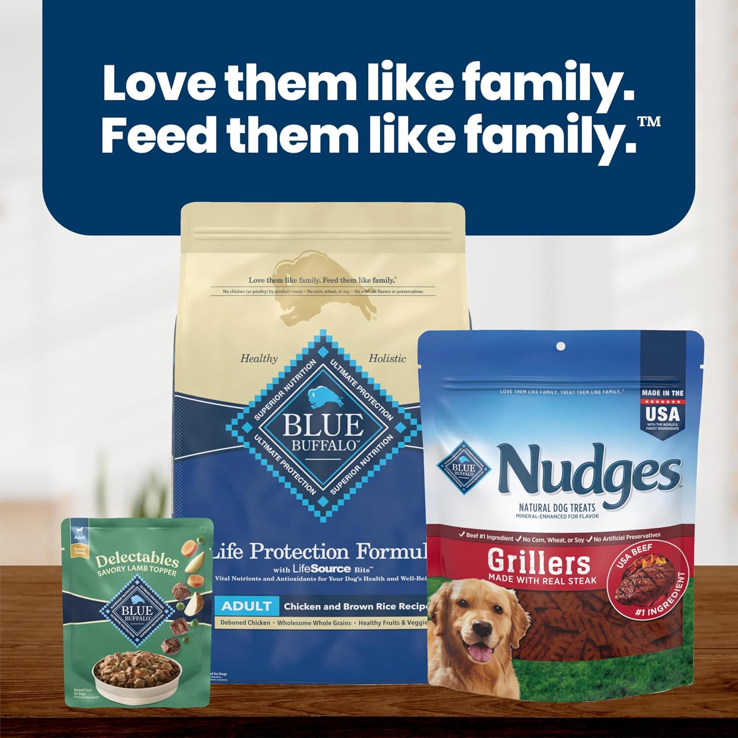 Blue Buffalo Delectables Variety Pack Natural Wet Dog Food Topper (Savory Lamb & Tender Turkey) Tender Cuts in Gravy with Natural Ingredients, Vitamins & Minerals, 3-oz. Each (12 Pouches) - Image 9