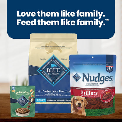 Blue Buffalo Delectables Variety Pack Natural Wet Dog Food Topper (Savory Lamb & Tender Turkey) Tender Cuts in Gravy with Natural Ingredients, Vitamins & Minerals, 3-oz. Each (12 Pouches) - Image 9