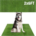 Globreen large dog grass pad front view for indoor potty training