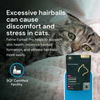 Vetriscience hairball support for cats lifestyle packaging shot