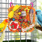 Hanging hooks and pre-assembled mounting setup for bird cages.