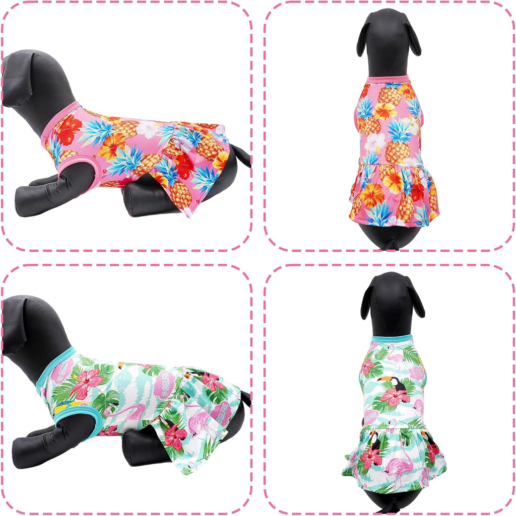 Soft breathable lightweight dog clothing for summer beach holidays and parties.